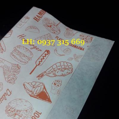GIẤY GÓI BÁNH IN SẴN MỘT MẶT